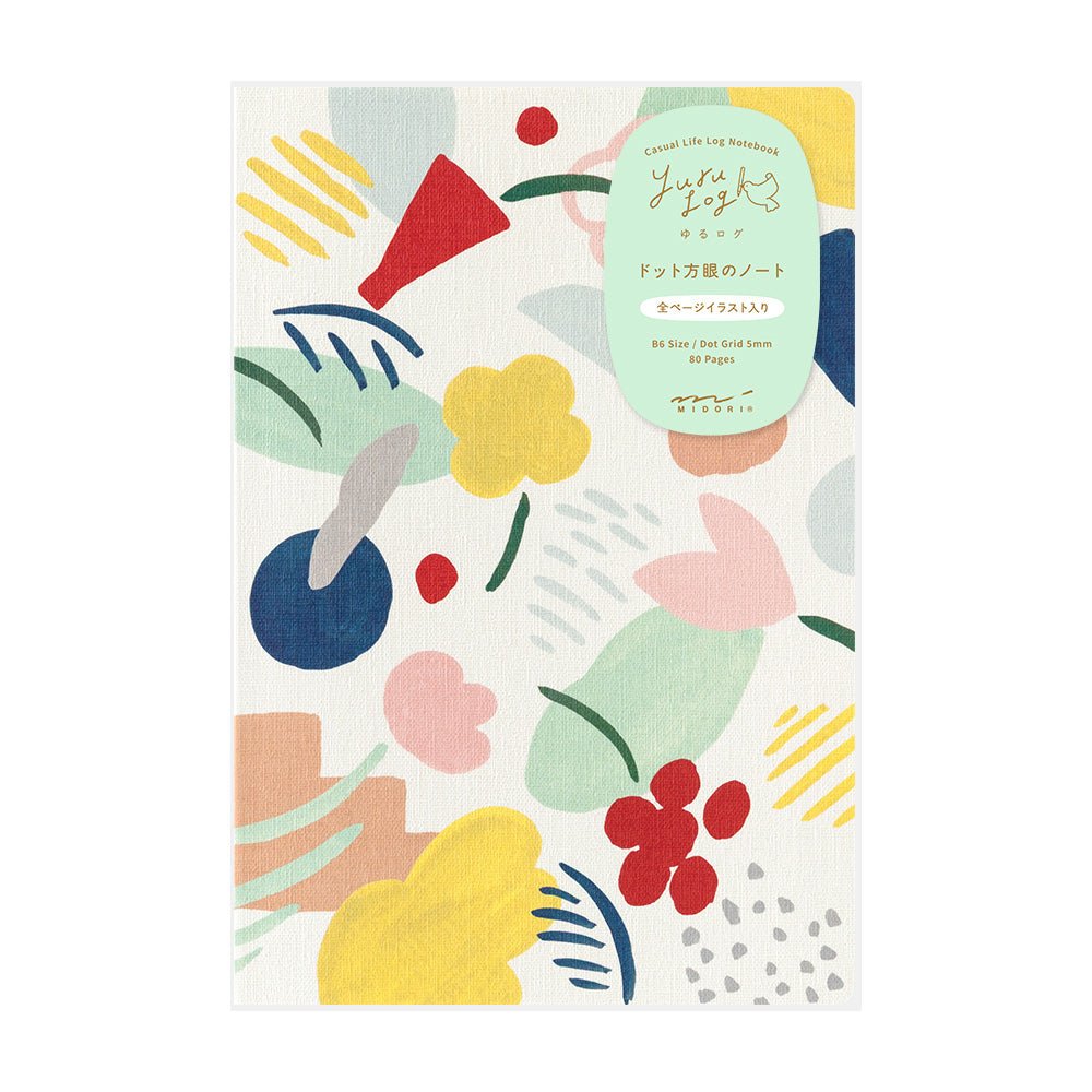 Carnet MIDORI Notebook Yuru Log - B6 - Pointillé - Textile - 
