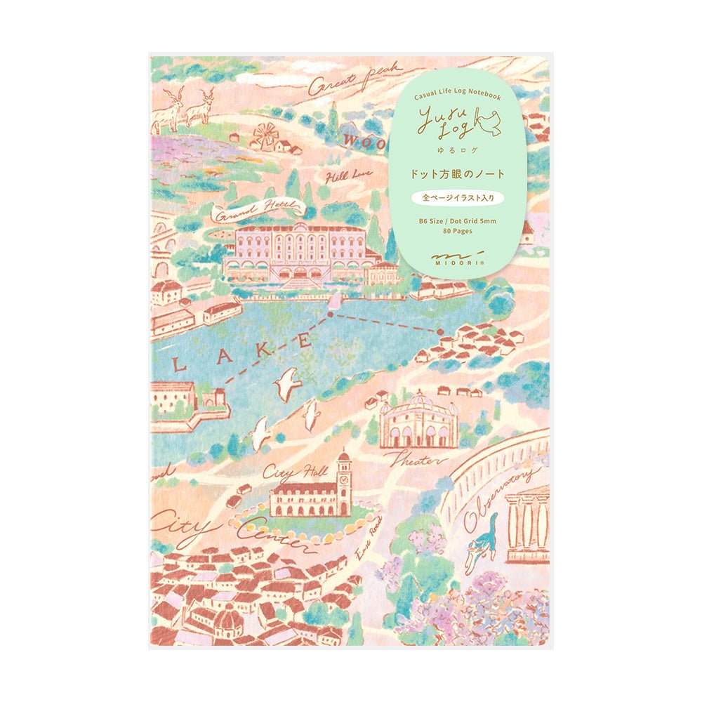 Carnet MIDORI Notebook Yuru Log - B6 - Pointillé - Voyage - 