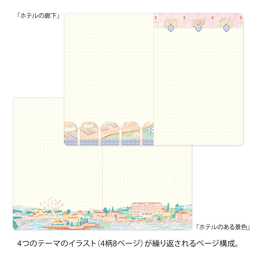 Carnet MIDORI Notebook Yuru Log - B6 - Pointillé - Voyage - 