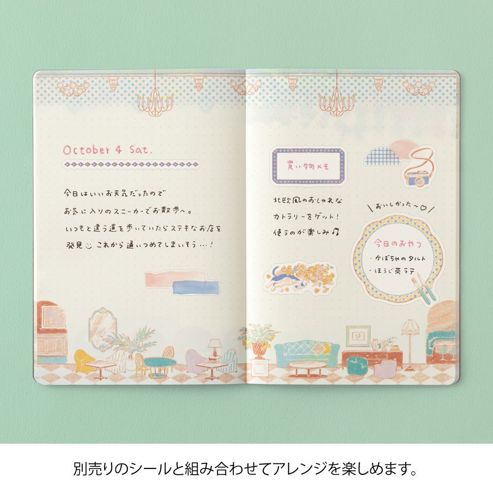 Carnet MIDORI Notebook Yuru Log - B6 - Pointillé - Voyage - 