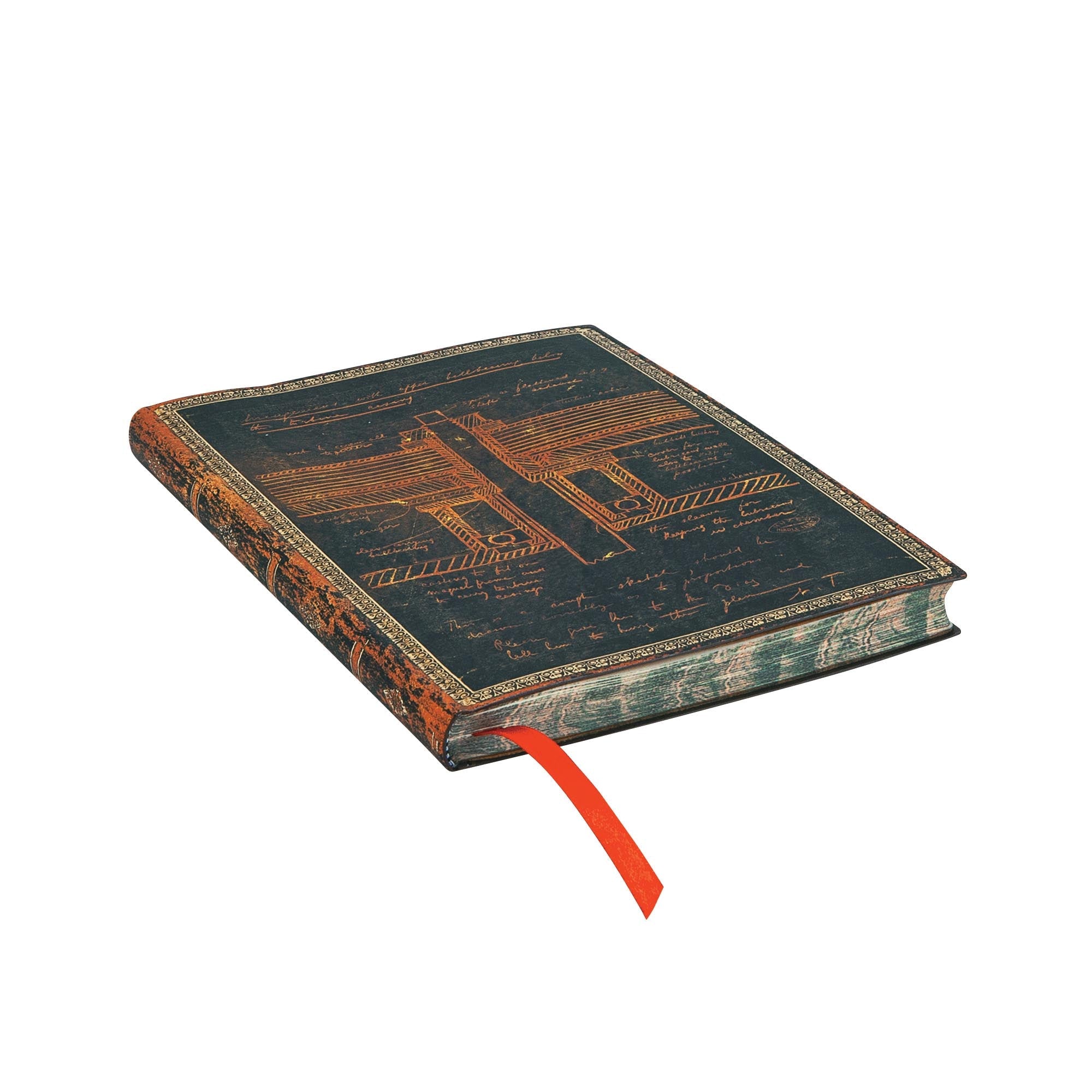 Carnet PAPERBLANKS Tesla, Croquis d'une Turbine - Midi - Softcover - Ligné - 176p - 9781439764343