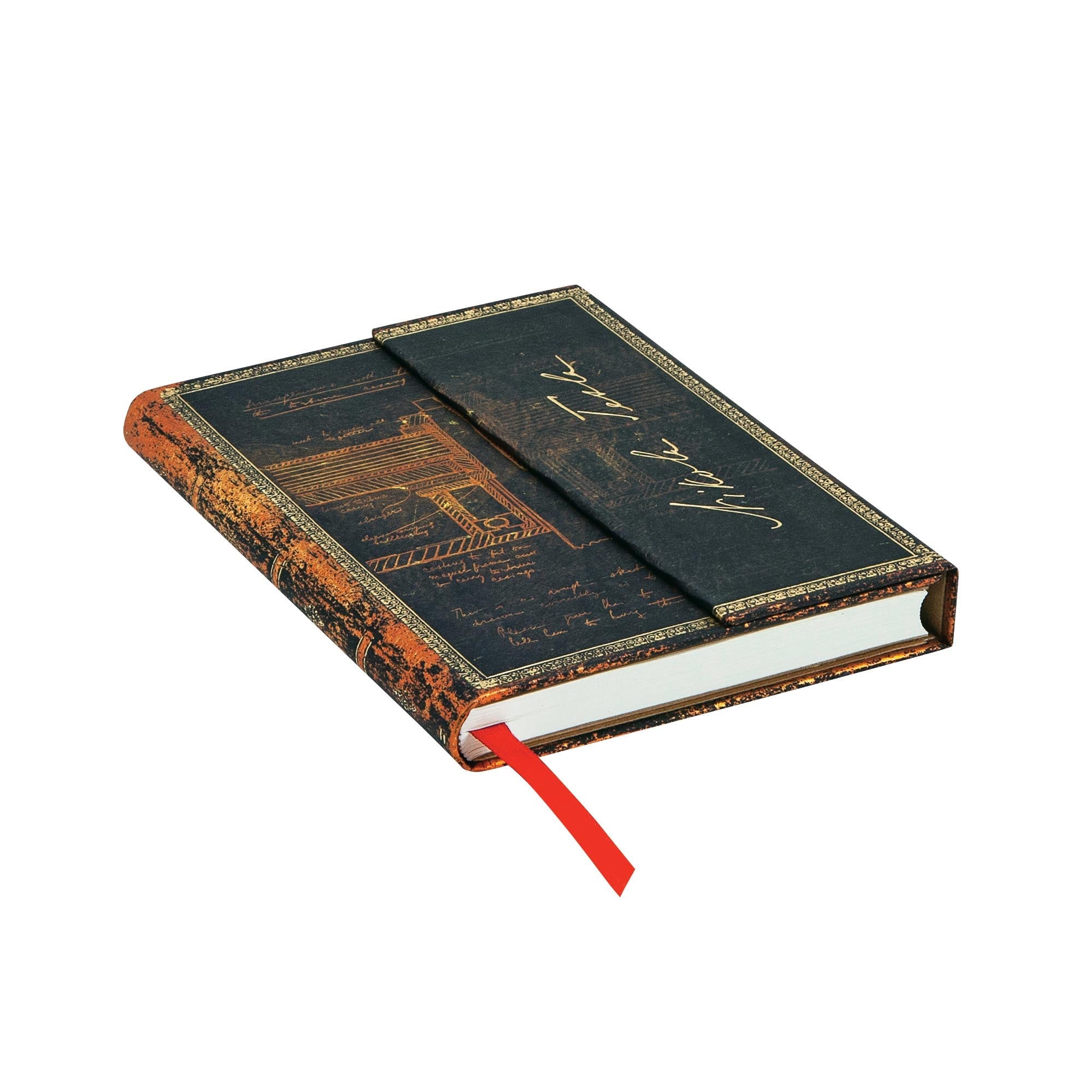 Carnet PAPERBLANKS Tesla, Croquis d'une Turbine - Mini - Hardcover - Ligné - 176p - 9781439754634