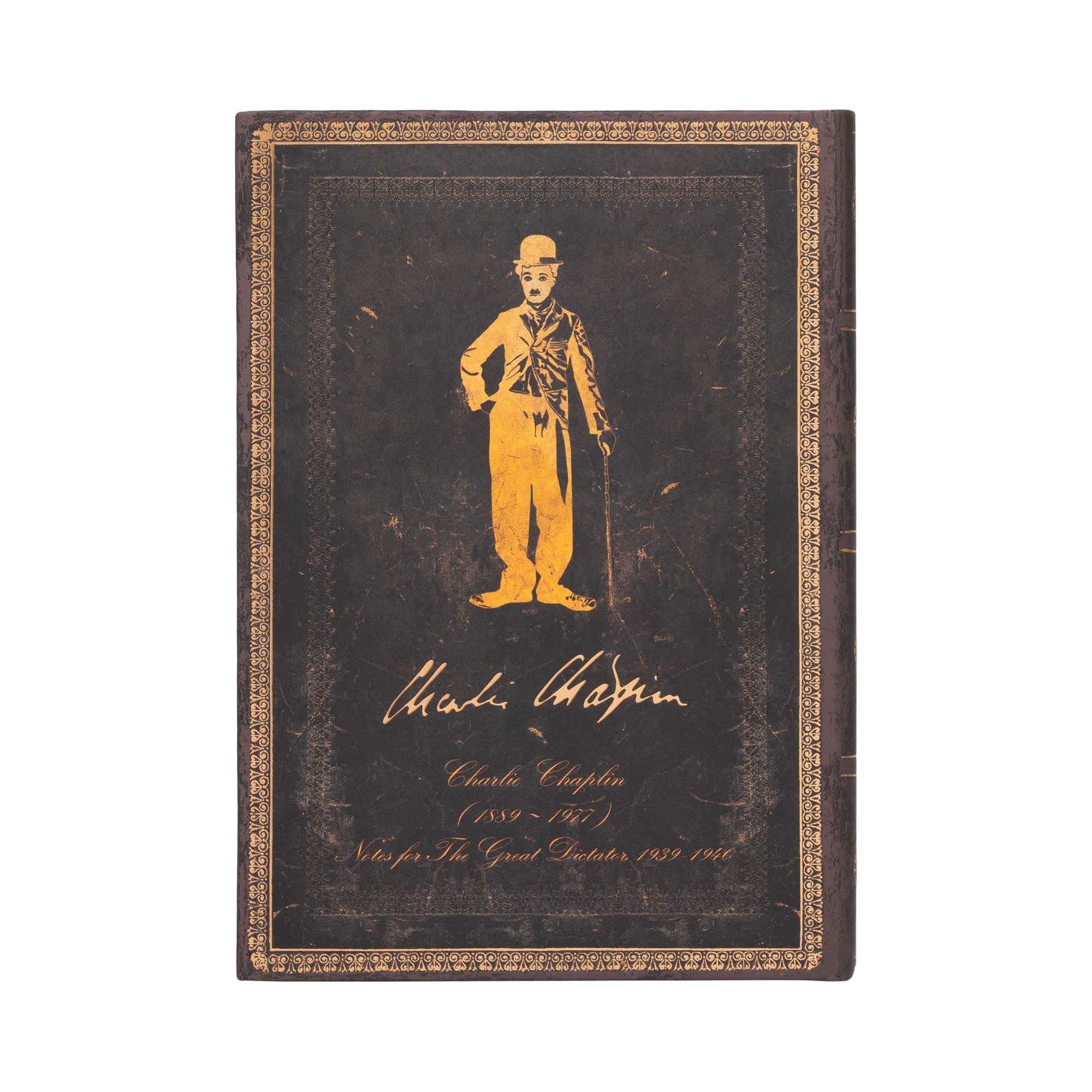 Carnet PAPERBLANKS Une Célébration de Charlie Chaplin - Midi - Hardcover - Ligné - 144p - 9781439772553
