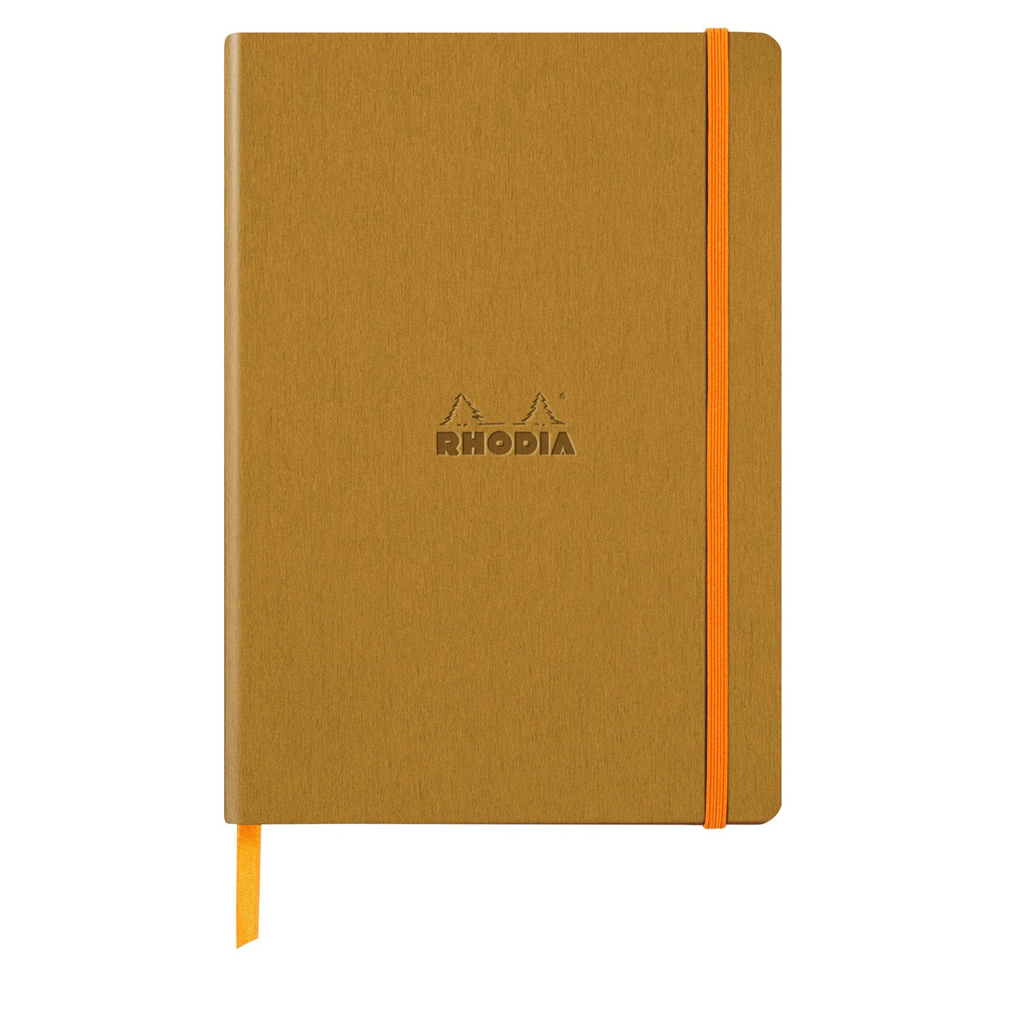 Carnet RHODIA Rhodiarama - A5 - Softcover - Ligné - Or - 3037921173824