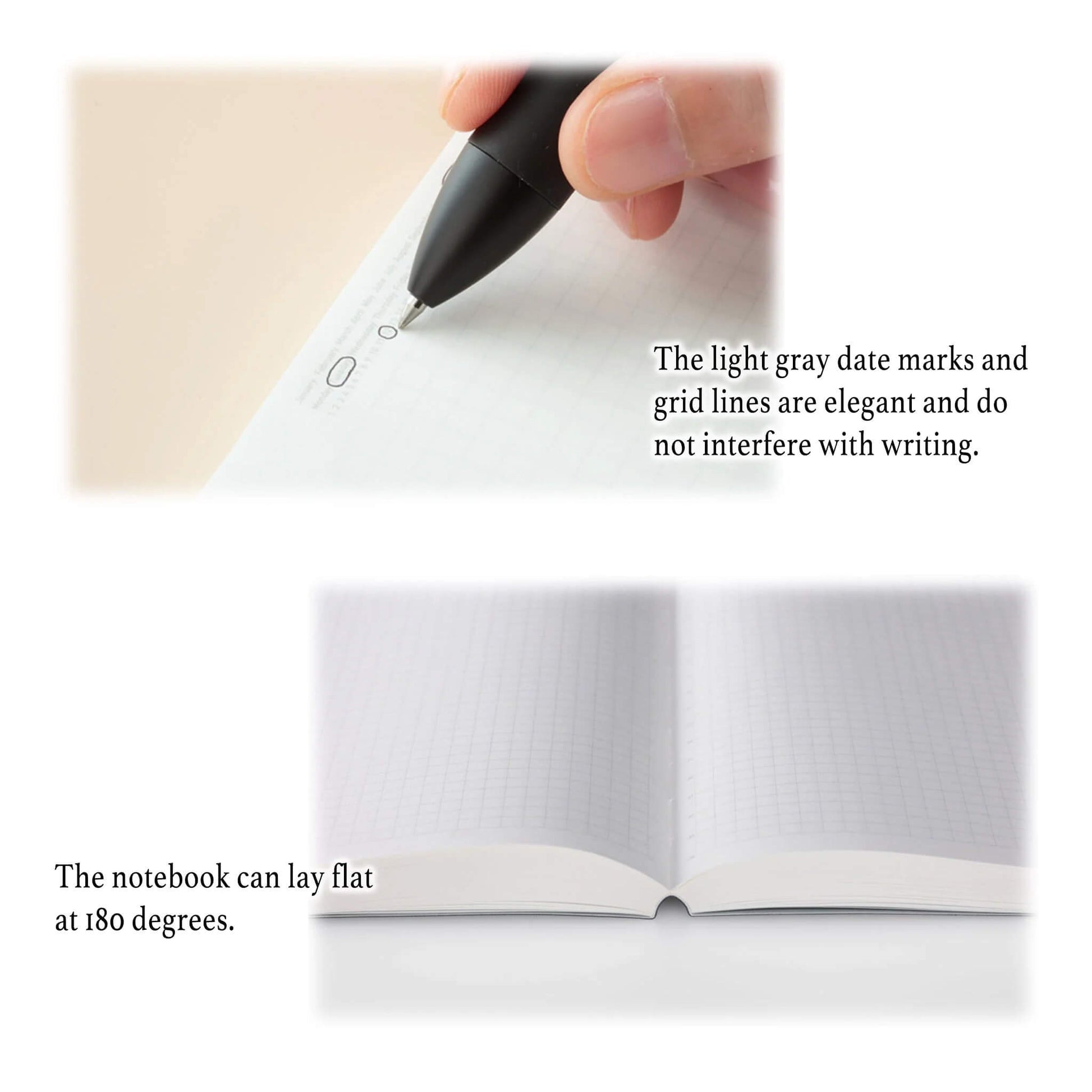 Carnet STÁLOGY 1/2 Year Notebook - A6 - Softcover - Quadrillé - Black - 4904140081157