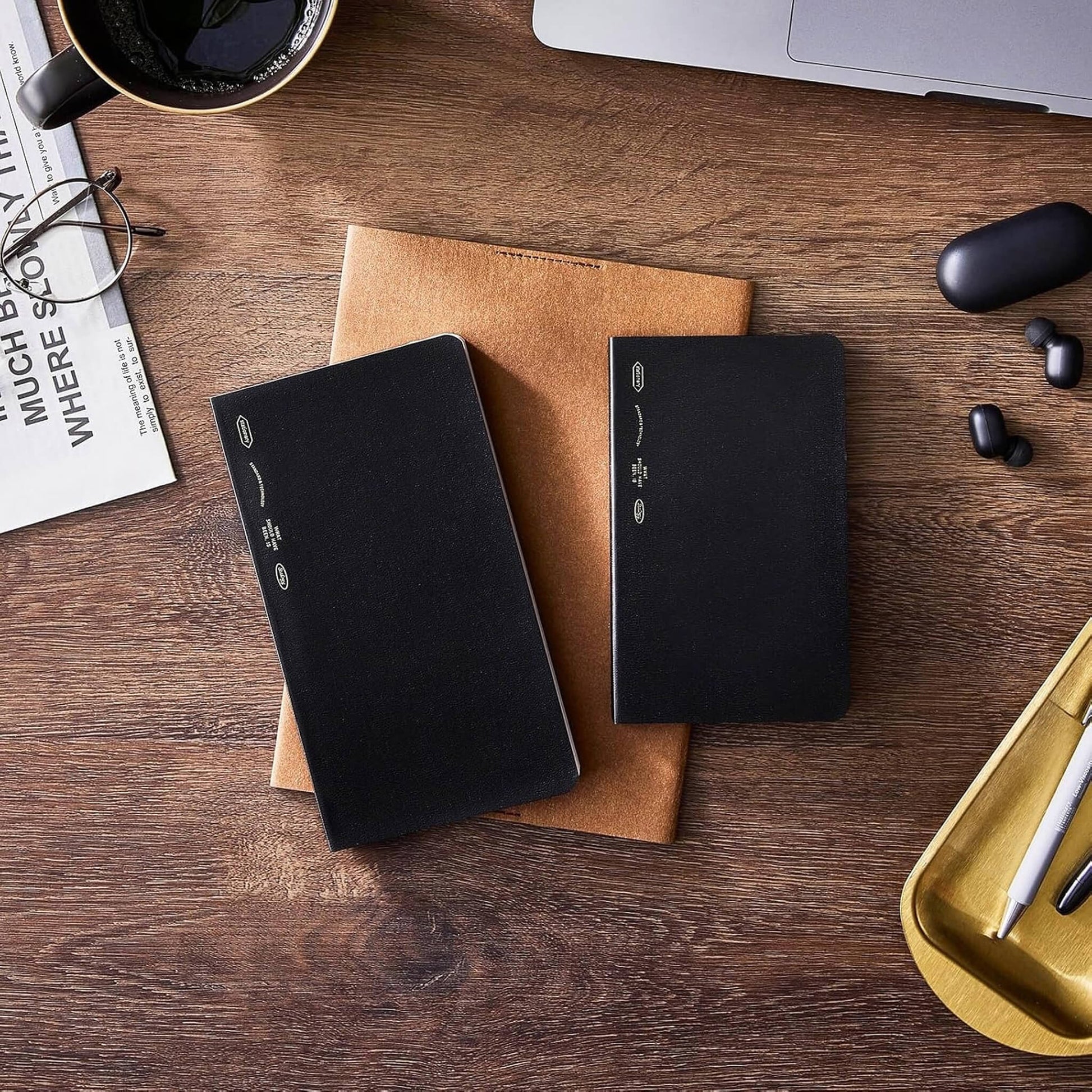 Carnet STÁLOGY 365Days Notebook - B6 Slim - Softcover - Quadrillé - Black - 4904140081874