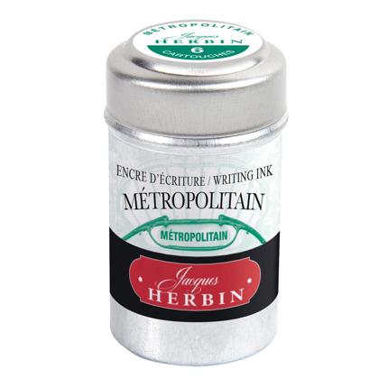 Cartouches d'encre JACQUES HERBIN - Les Couleurs de Paris - Métropolitain - 3188550208354