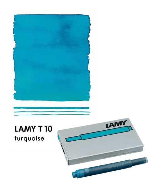 Cartouches d'encre LAMY T10 - Turquoise - 4014519027416