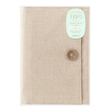 Couverture MIDORI Notebook Yuru Log - B6 - Tissu Beige