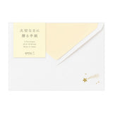Enveloppes MIDORI washi - C6 (114 x 162 mm) - Étoiles Précieuses