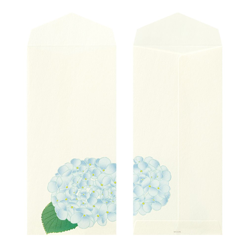 Enveloppes MIDORI Fleurs d'Été - 18.8 x 9 cm - Illustré - 4902805871341