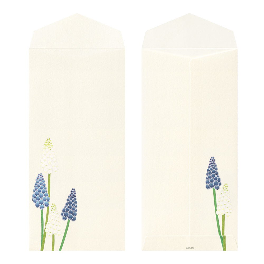 Enveloppes MIDORI washi - 188 x 90 mm - Fleurs de Printemps - 4902805871587