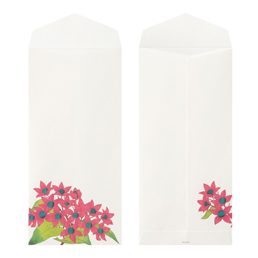 Enveloppes MIDORI washi - 188 x 90 mm - Fruits d’automne - 4902805810340