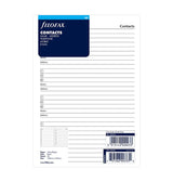 Recharge FILOFAX - A5 - Feuilles de contacts (blanc)