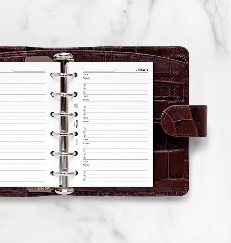 Feuilles de contacts FILOFAX - Blanc - Pocket - Pocket - 5015142600099