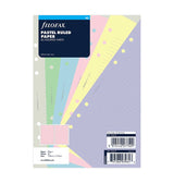 Recharge FILOFAX - A5 - Feuilles de notes lignées (assortiment pastel)