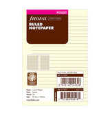 Recharge FILOFAX - Pocket - Feuilles de notes lignées (cotton cream)
