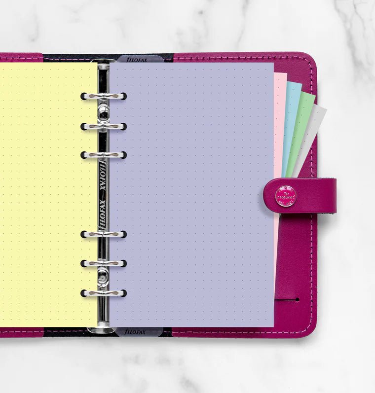 Feuilles de notes pointillées FILOFAX - Assortiment Pastel - Personal - Personal - Pointillé - 5015142278007