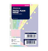 Recharge FILOFAX - Pocket - Feuilles de notes unies (assortiment pastel)