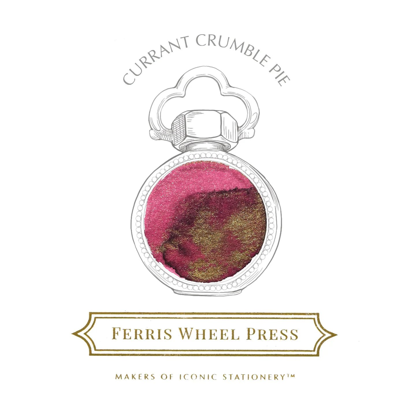 Flacon d'encre FERRIS WHEEL PRESS - Everyday Ink - Currant Crumble Pie (38ml) - 