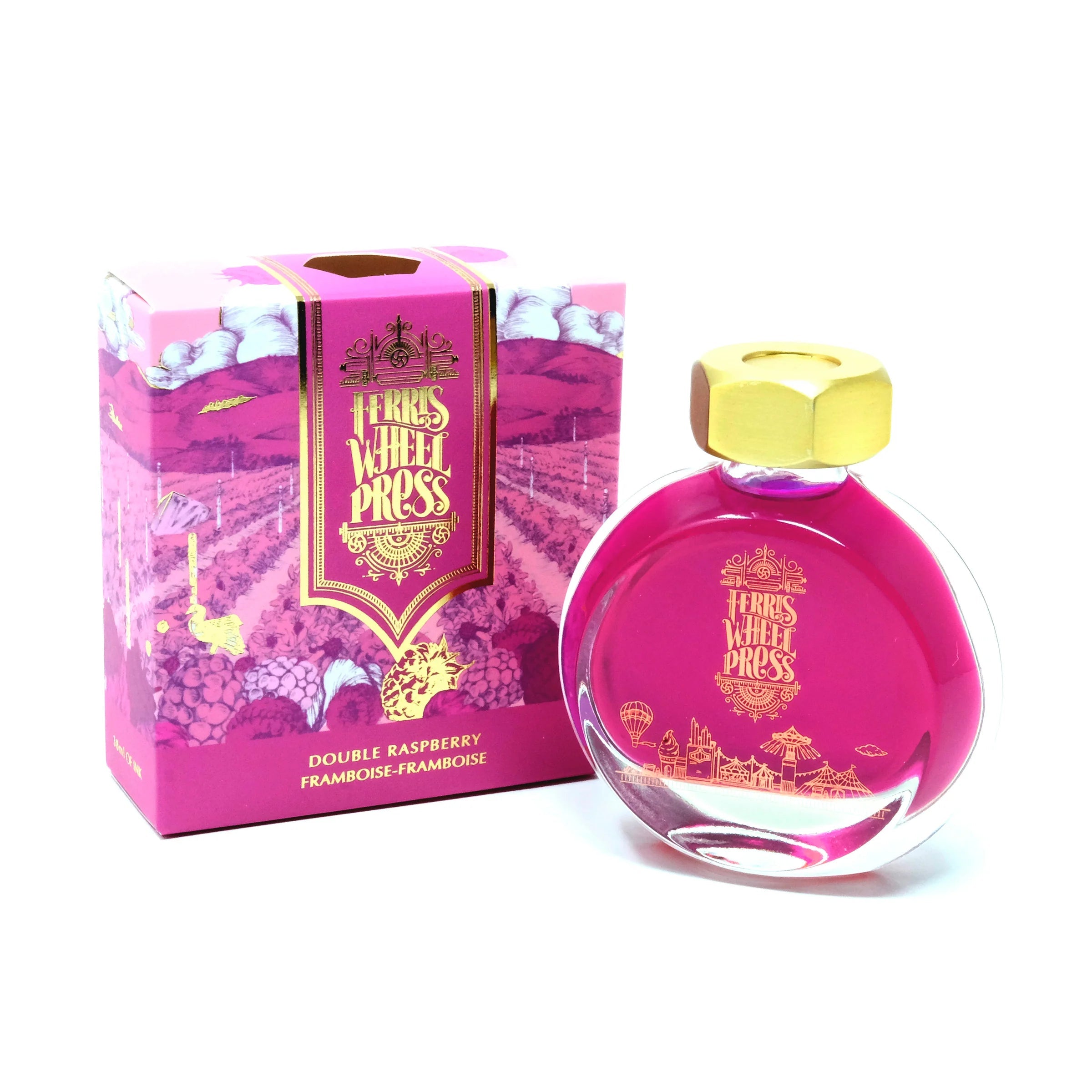 Flacon d'encre FERRIS WHEEL PRESS - Everyday Ink - Double Raspberry (38ml) - 850025001557