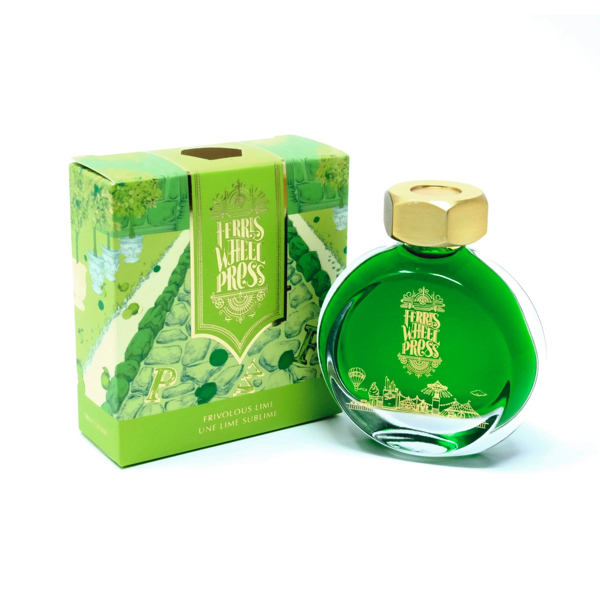 Flacon d'encre FERRIS WHEEL PRESS - Everyday Ink - Frivolous Lime (38ml) - 850025001564