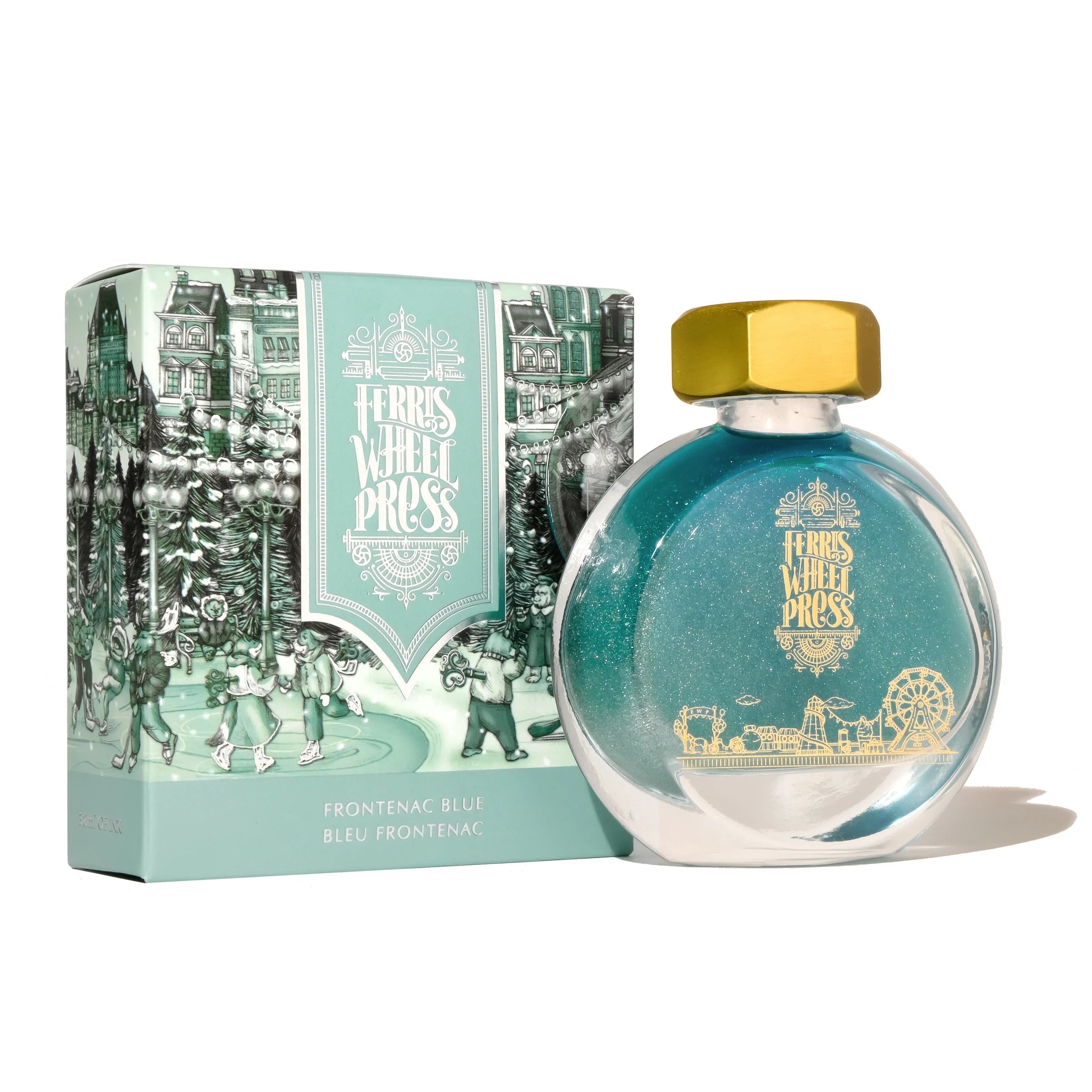Flacon d'encre FERRIS WHEEL PRESS - Everyday Ink - Frontenac Blue (38ml) - 818351002730