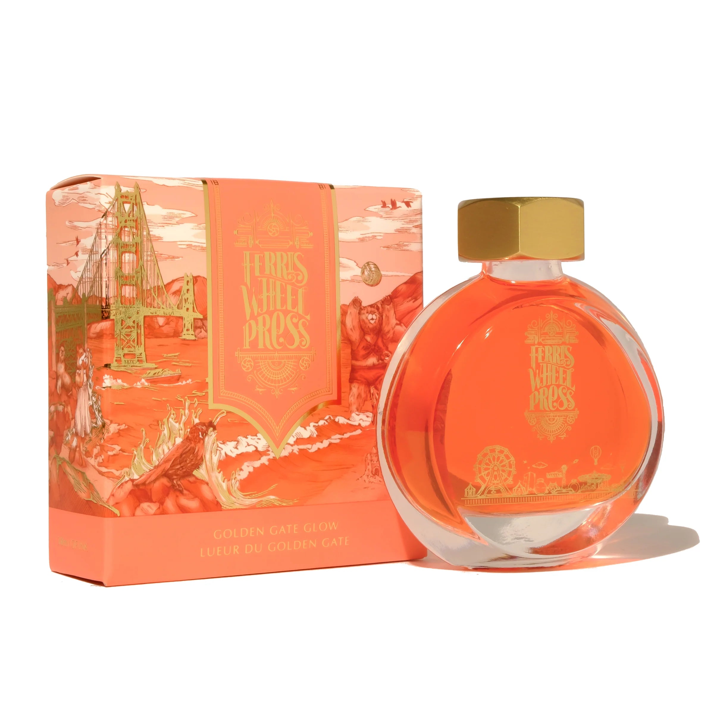 Flacon d'encre FERRIS WHEEL PRESS - Everyday Ink - Golden Gate Glow (38ml) - 818351002181