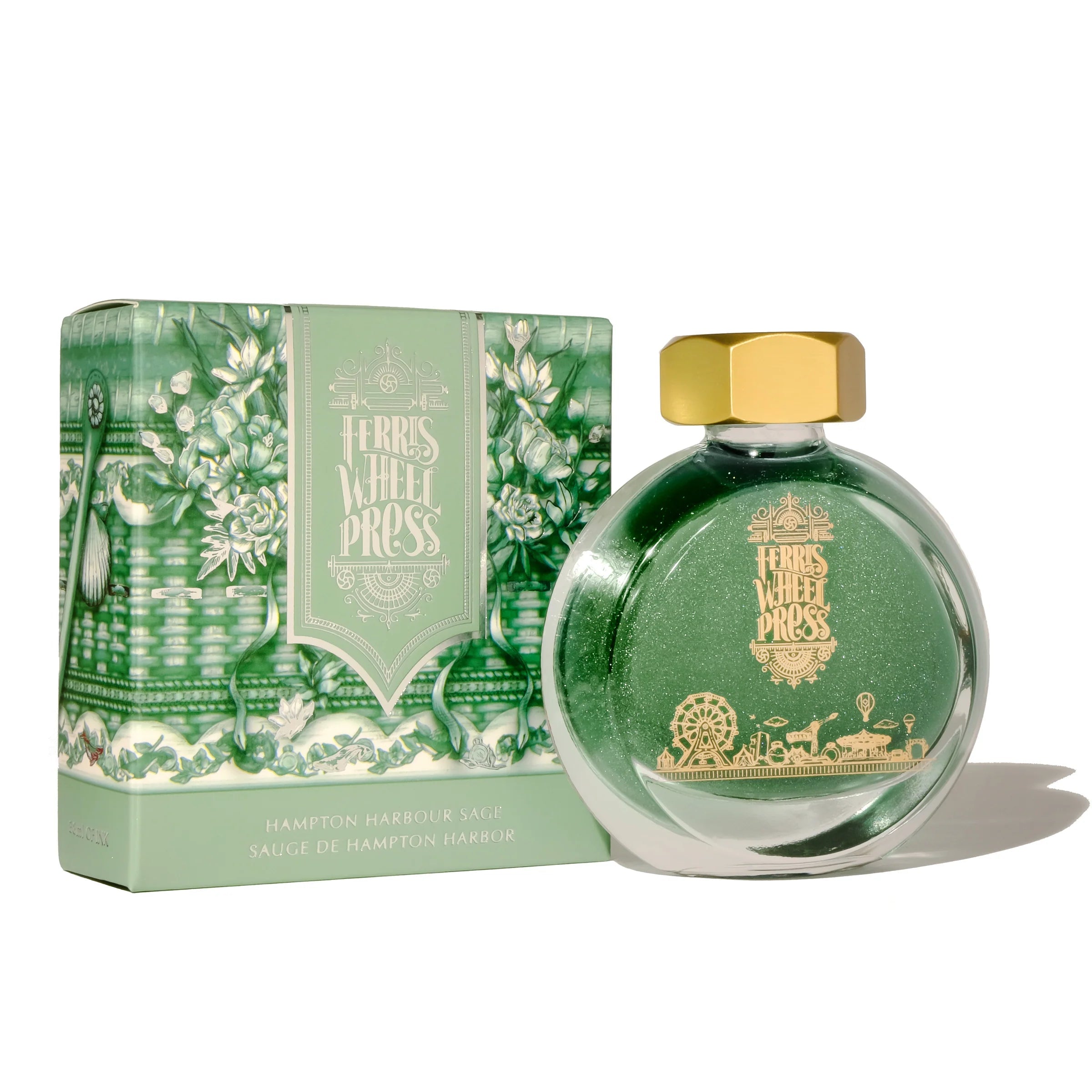 Flacon d'encre FERRIS WHEEL PRESS - Everyday Ink - Hampton Harbour Sage (38ml) - 818351002518