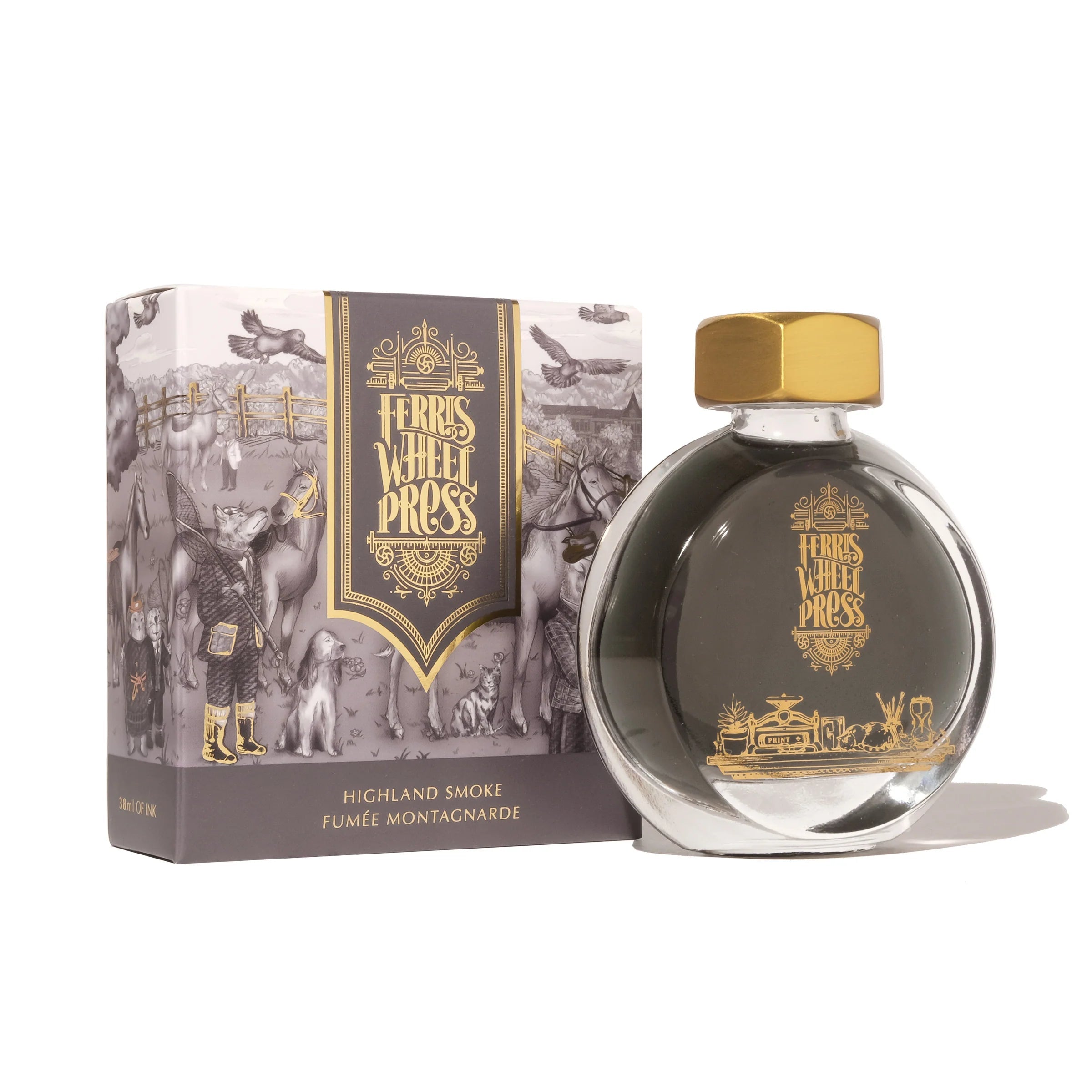 Flacon d'encre FERRIS WHEEL PRESS - Everyday Ink - Highland Smoke (38ml) - 