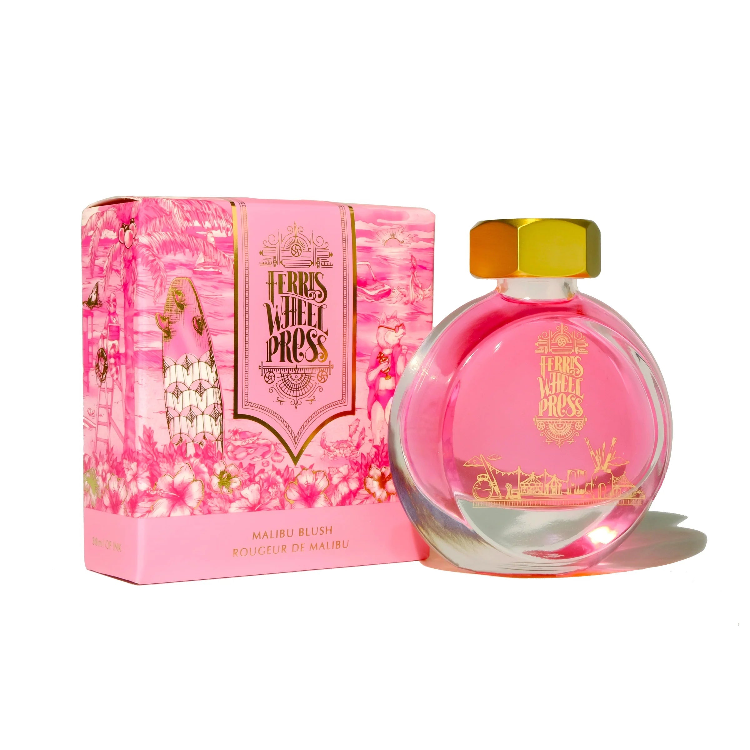 Flacon d'encre FERRIS WHEEL PRESS - Everyday Ink - Malibu Blush (38ml) - 818351002198
