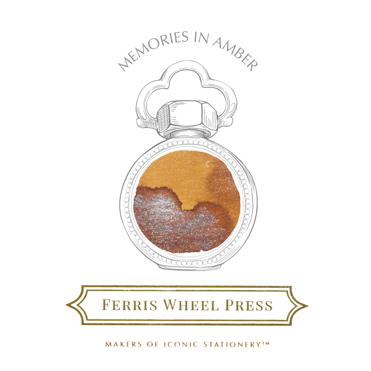 Flacon d'encre FERRIS WHEEL PRESS - Everyday Ink - Memories in Amber (38ml) - 818351006585