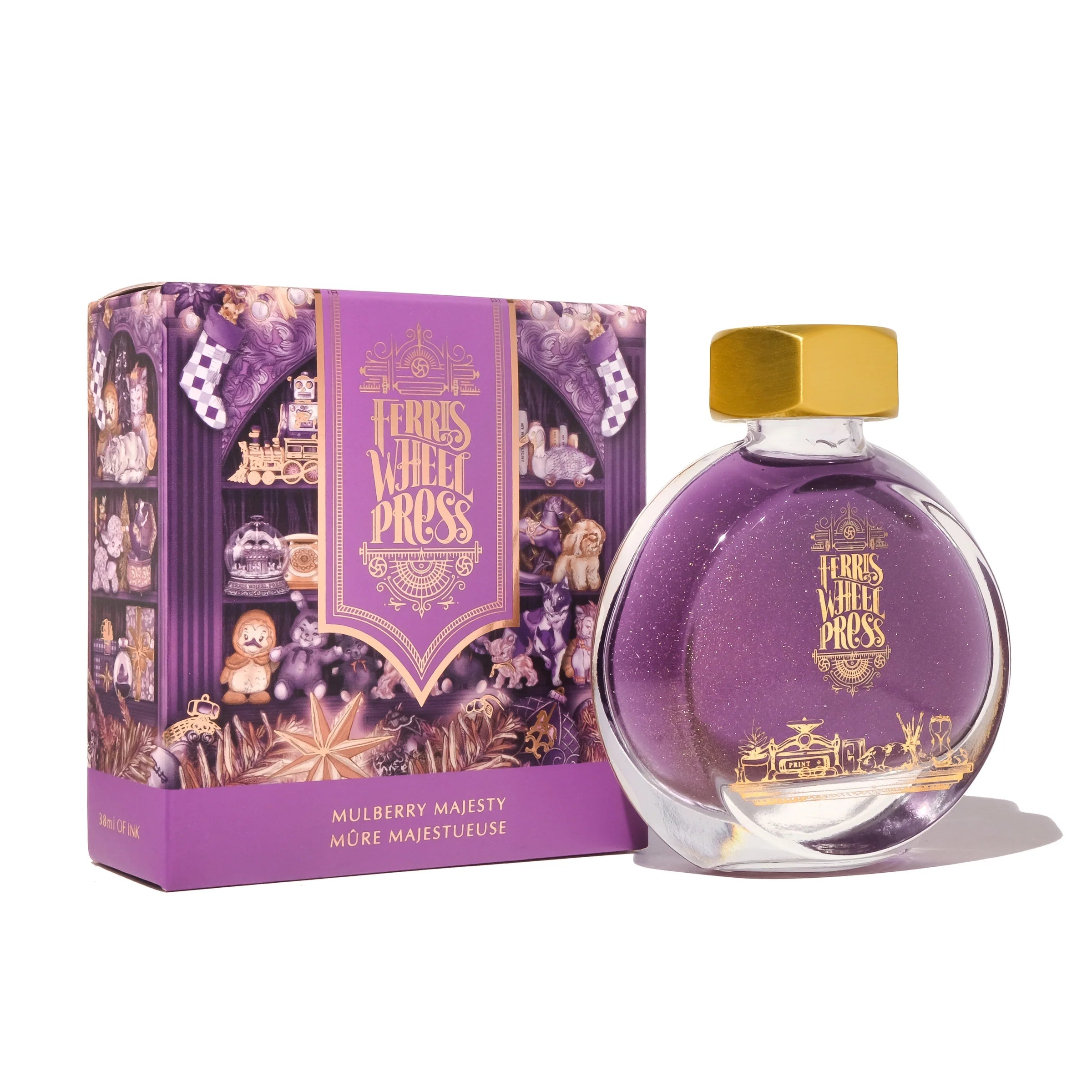 Flacon d'encre FERRIS WHEEL PRESS - Everyday Ink - Mulberry Majesty (38ml) - 