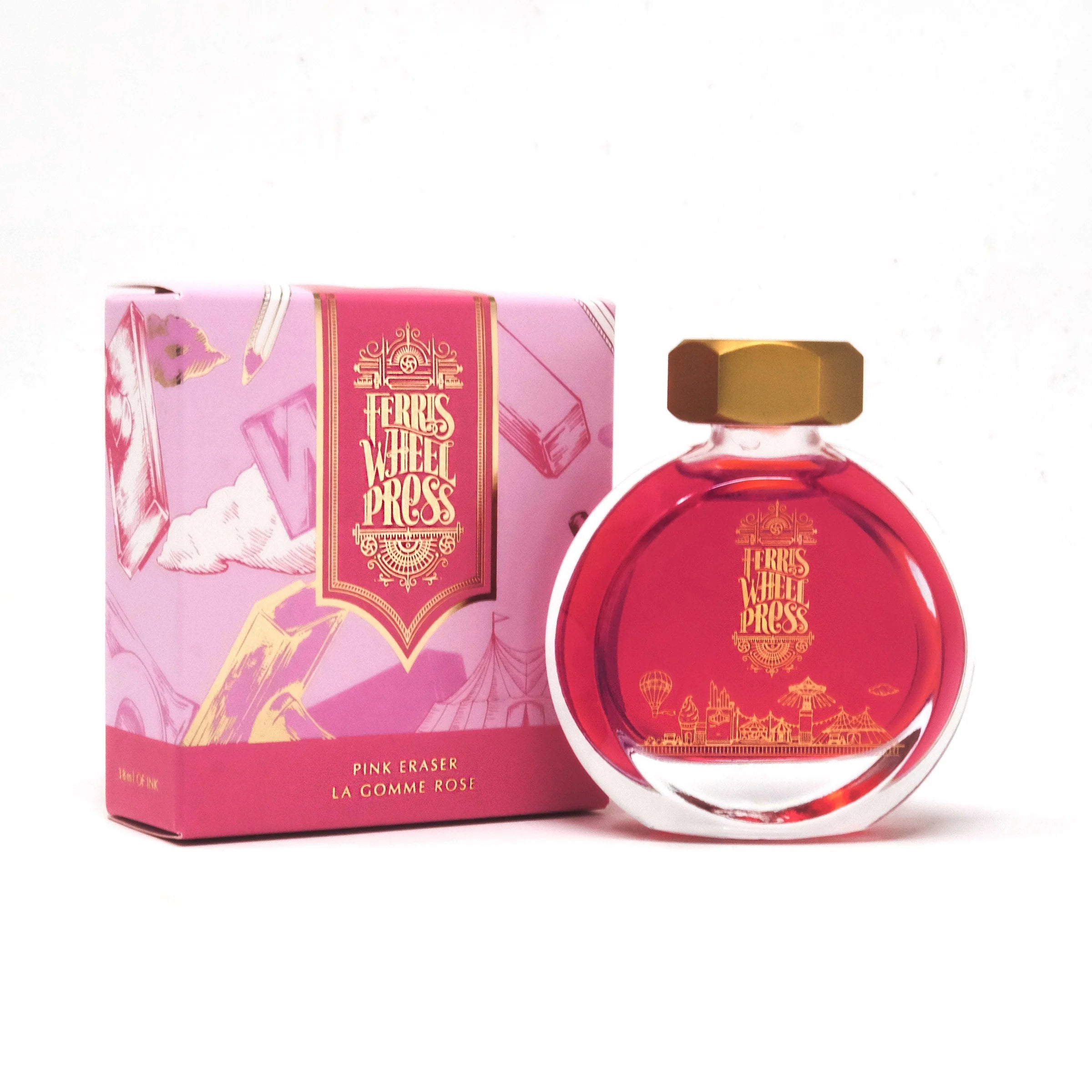Flacon d'encre FERRIS WHEEL PRESS - Everyday Ink - Pink Eraser (38ml) - 850025001816