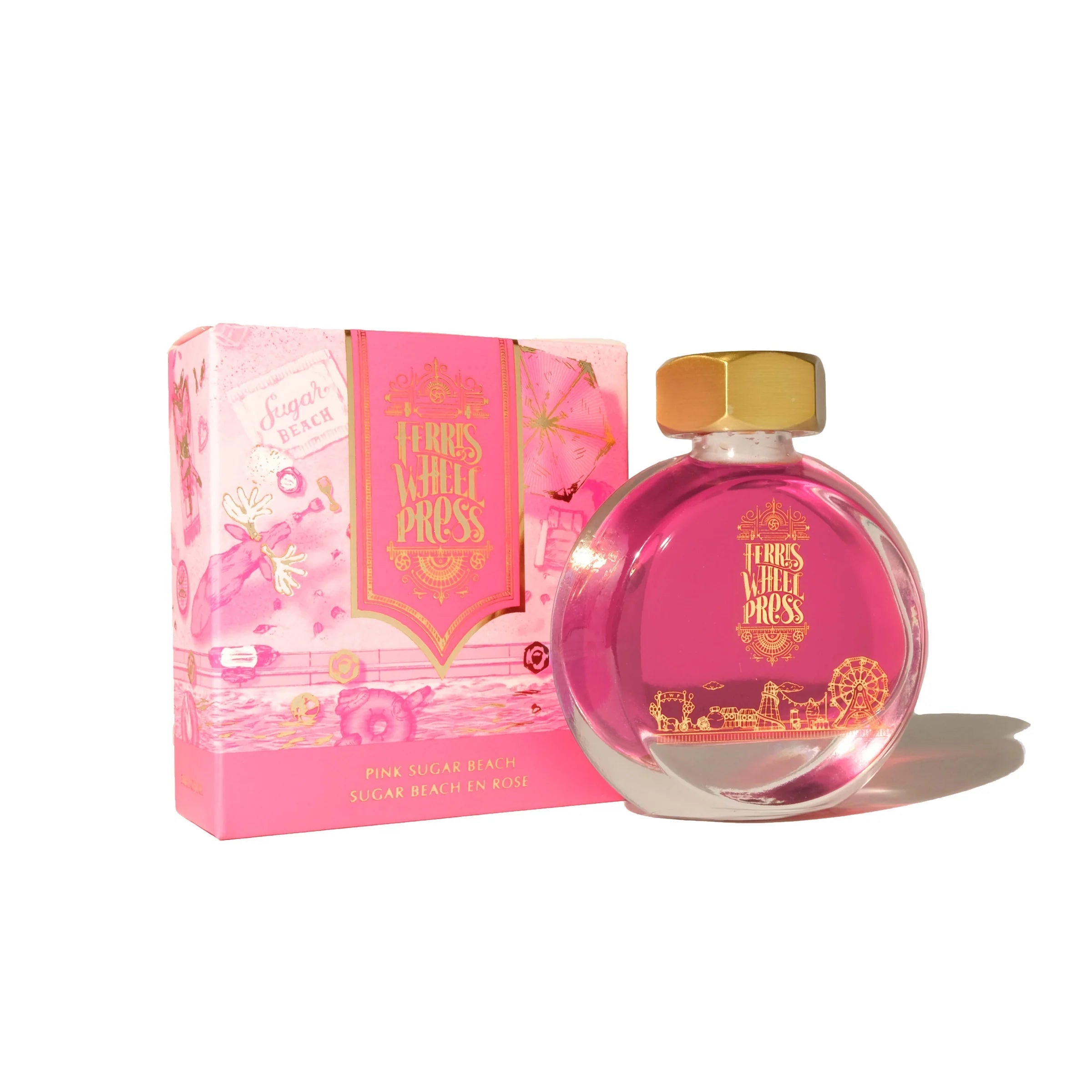 Flacon d'encre FERRIS WHEEL PRESS - Everyday Ink - Pink Sugar Beach (38ml) - 818351001733