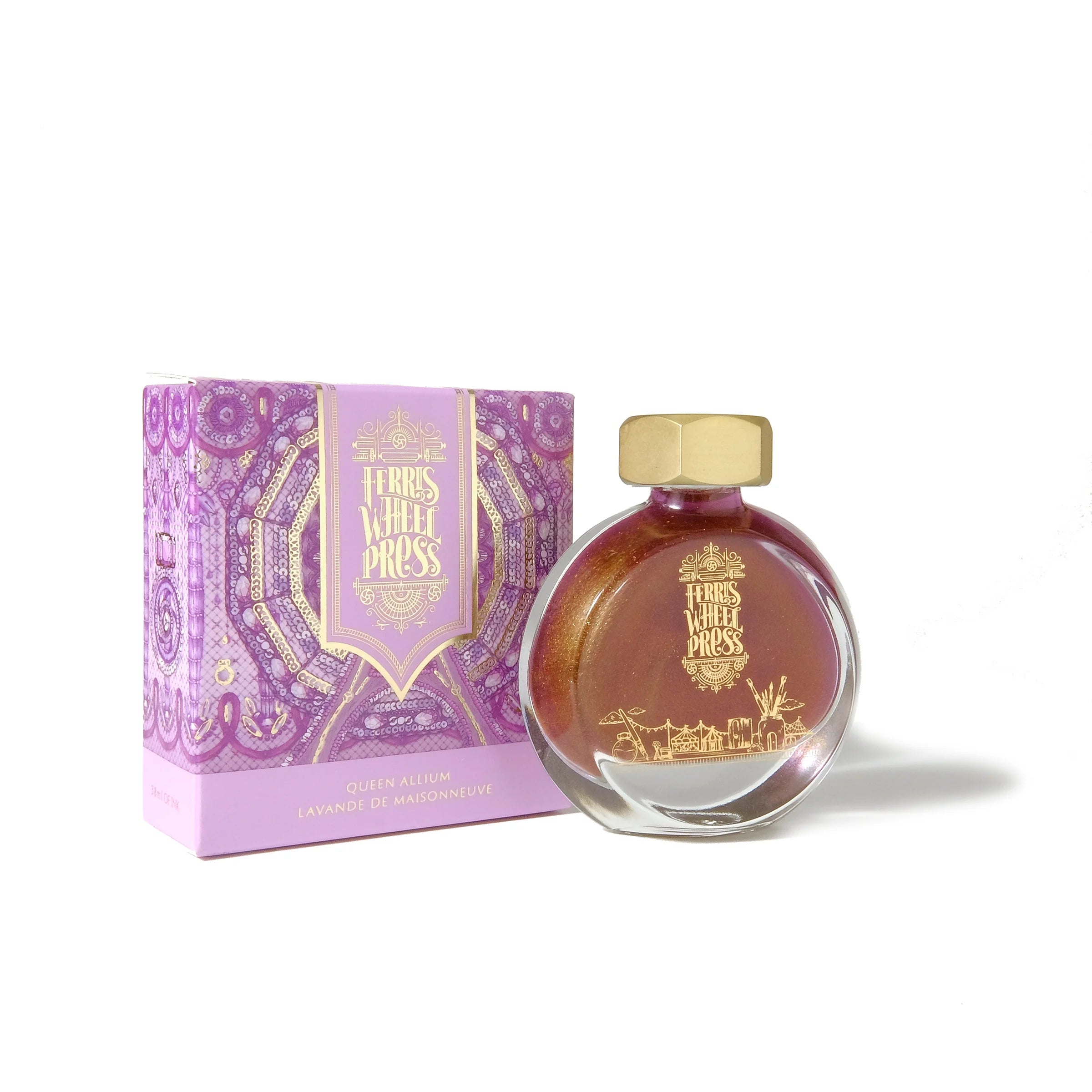 Flacon d'encre FERRIS WHEEL PRESS - Everyday Ink - Queen Allium (38ml) - 818351001504