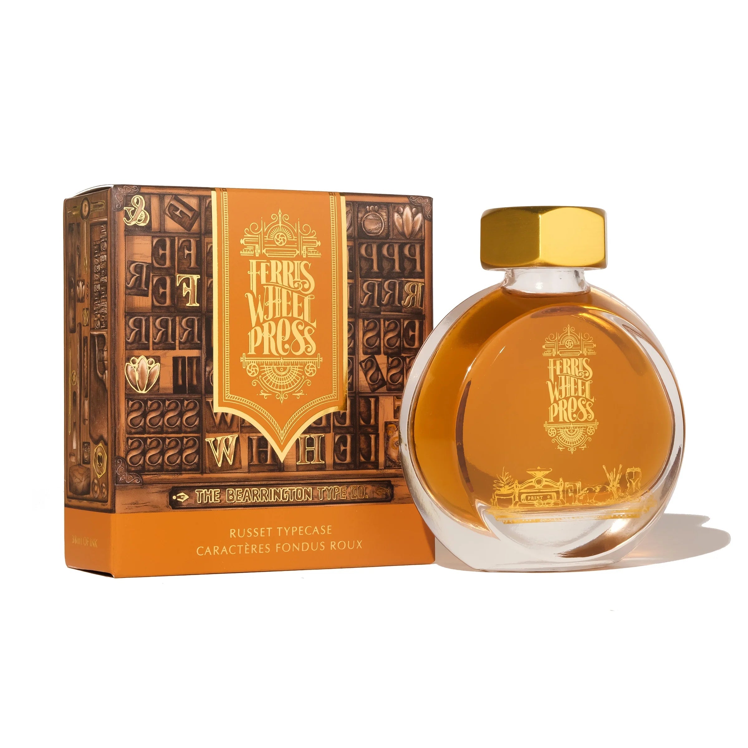 Flacon d'encre FERRIS WHEEL PRESS - Everyday Ink - Russet Typecase (38ml) - 