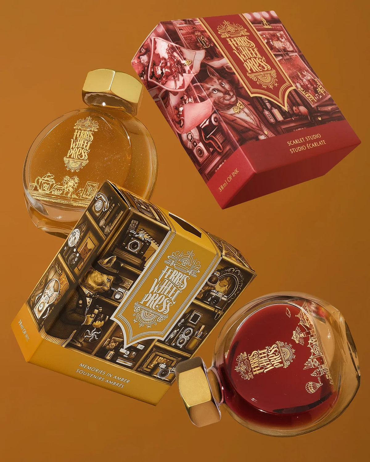 Flacon d'encre FERRIS WHEEL PRESS - Everyday Ink - Scarlet Studio (38ml) - 818351006592