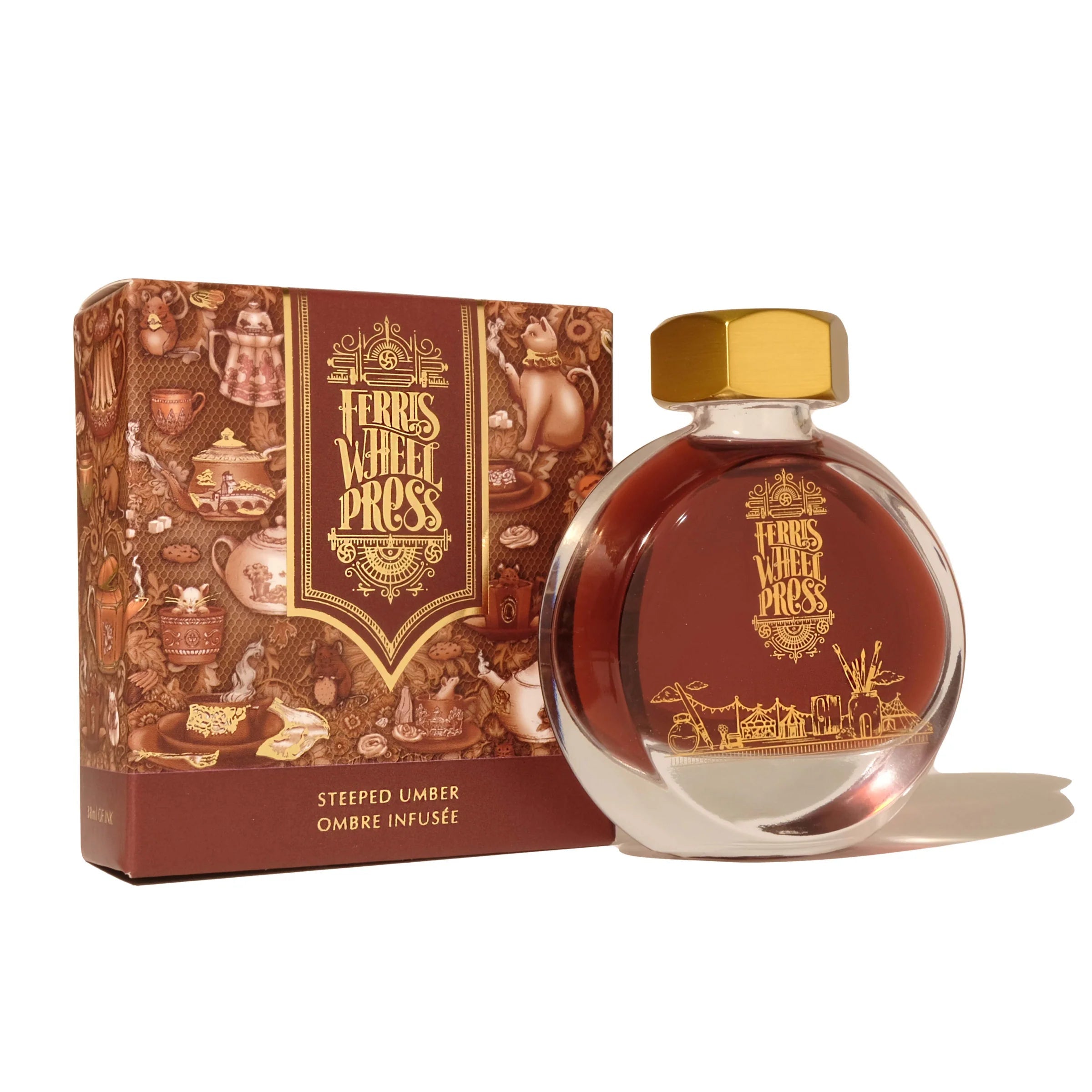 Flacon d'encre FERRIS WHEEL PRESS - Everyday Ink - Steeped Umber (38ml) - 818351001870