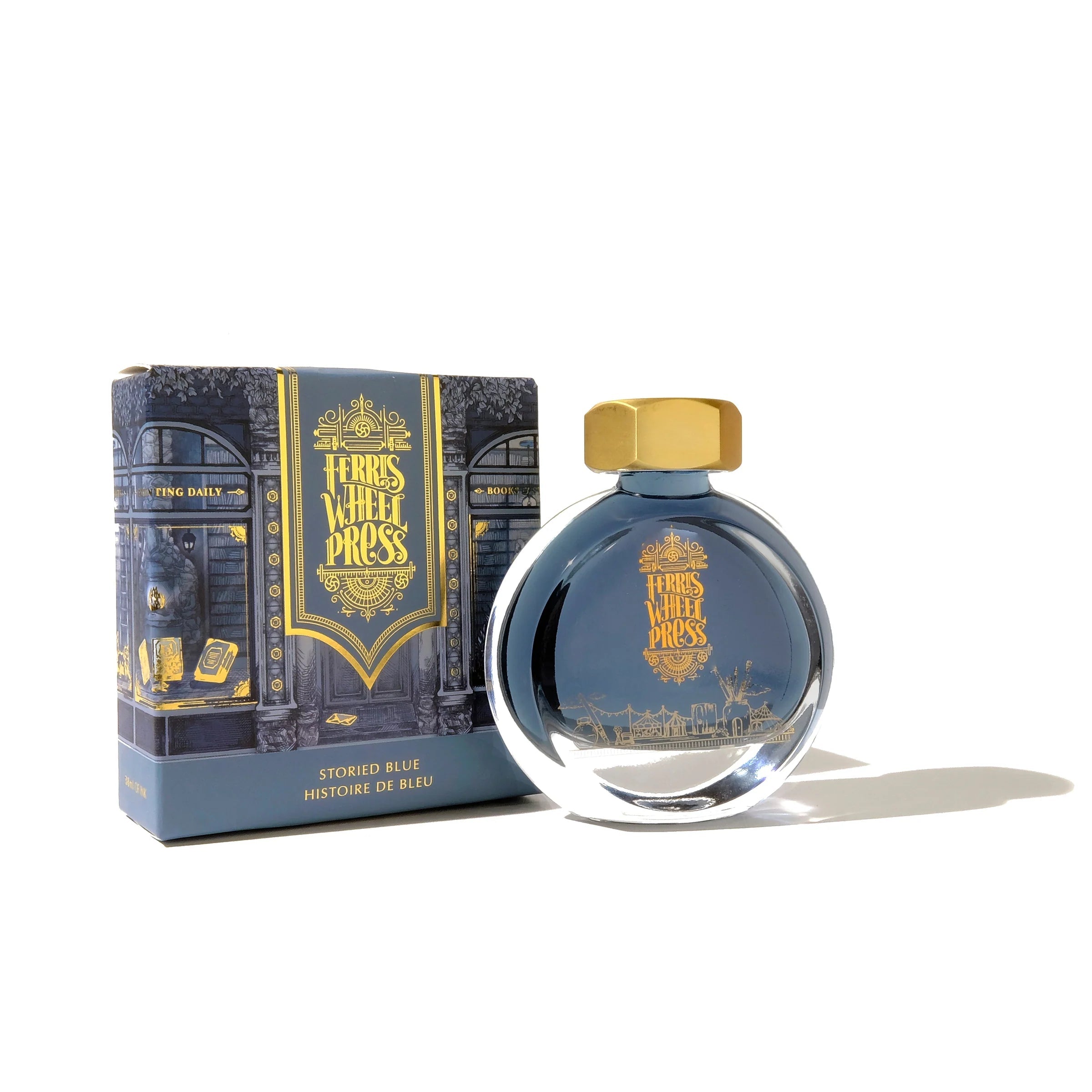Flacon d'encre FERRIS WHEEL PRESS - Everyday Ink - Storied Blue (38ml) - 818351000859