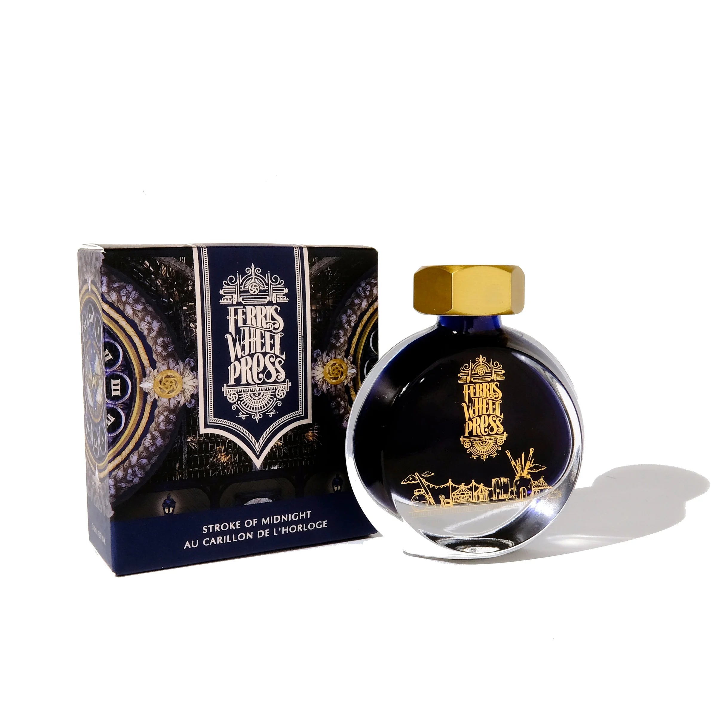 Flacon d'encre FERRIS WHEEL PRESS - Everyday Ink - Stroke of Midnight (38ml) - 818351000842