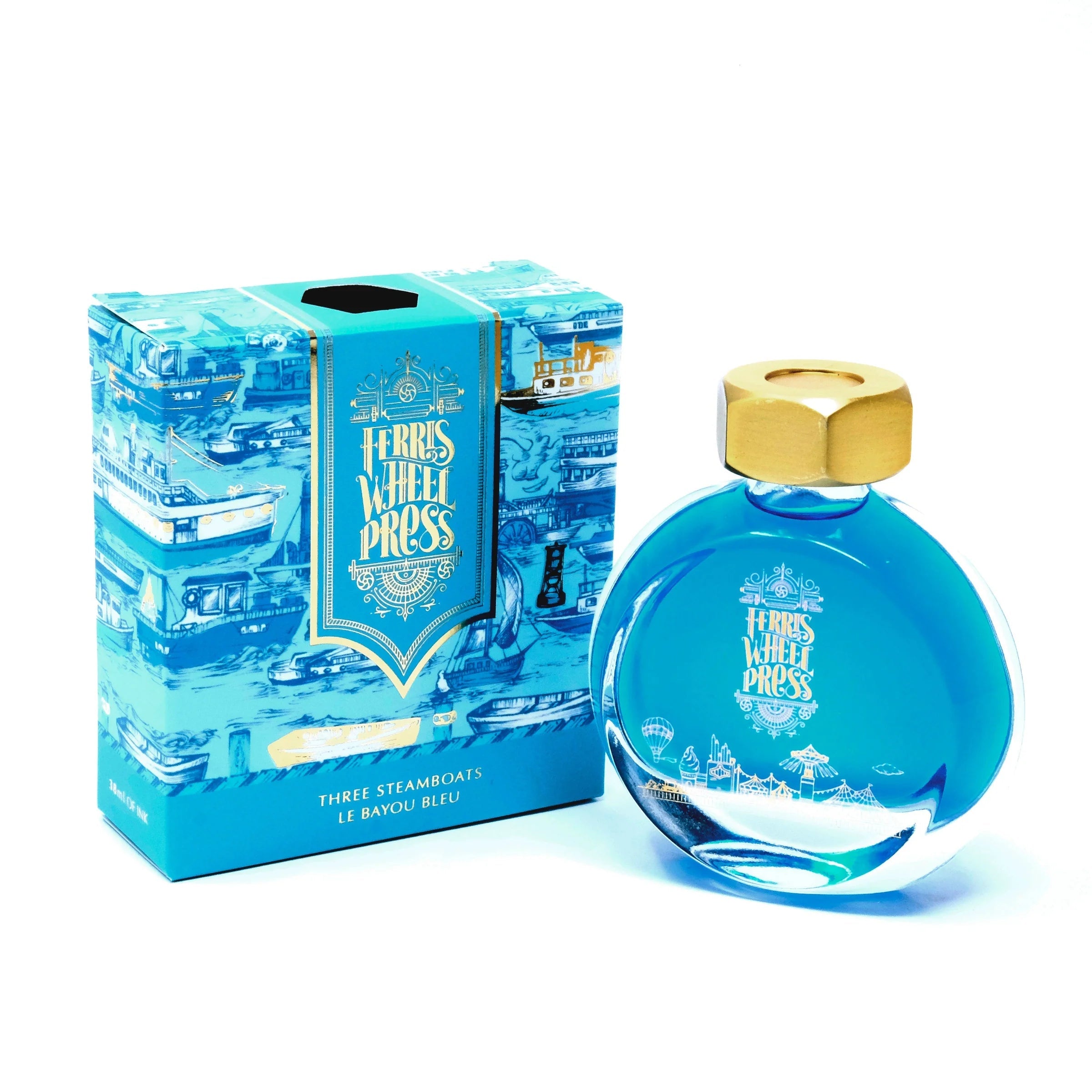 Flacon d'encre FERRIS WHEEL PRESS - Everyday Ink - Three Steamboats (38ml) - 850025001526
