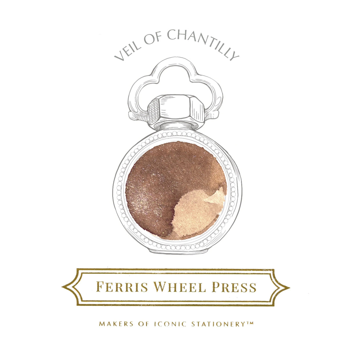 Flacon d'encre FERRIS WHEEL PRESS - Everyday Ink - Veil of Chantilly (38ml) - 818351006417