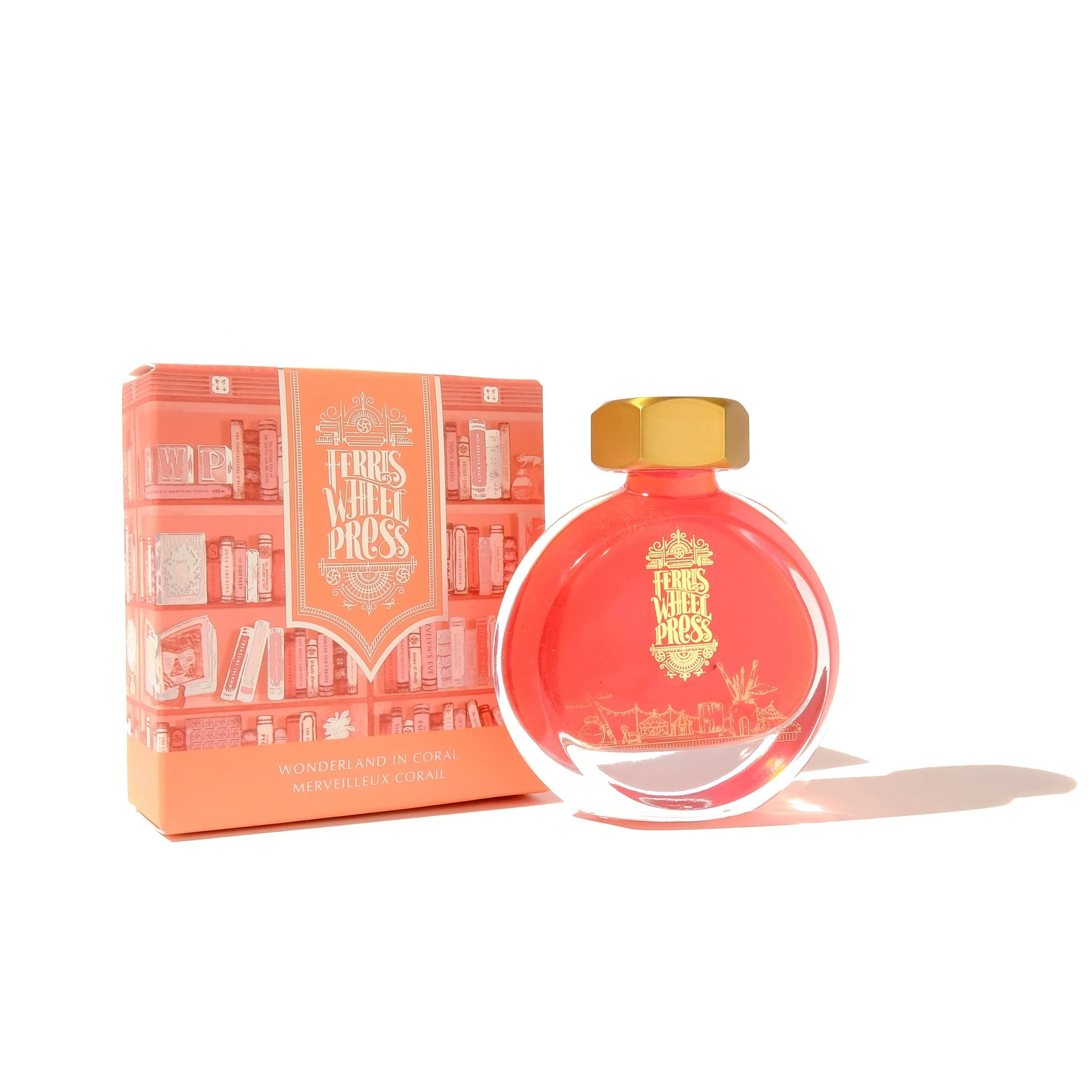 Flacon d'encre FERRIS WHEEL PRESS - Everyday Ink - Wonderland in Coral (38ml) - 818351000828