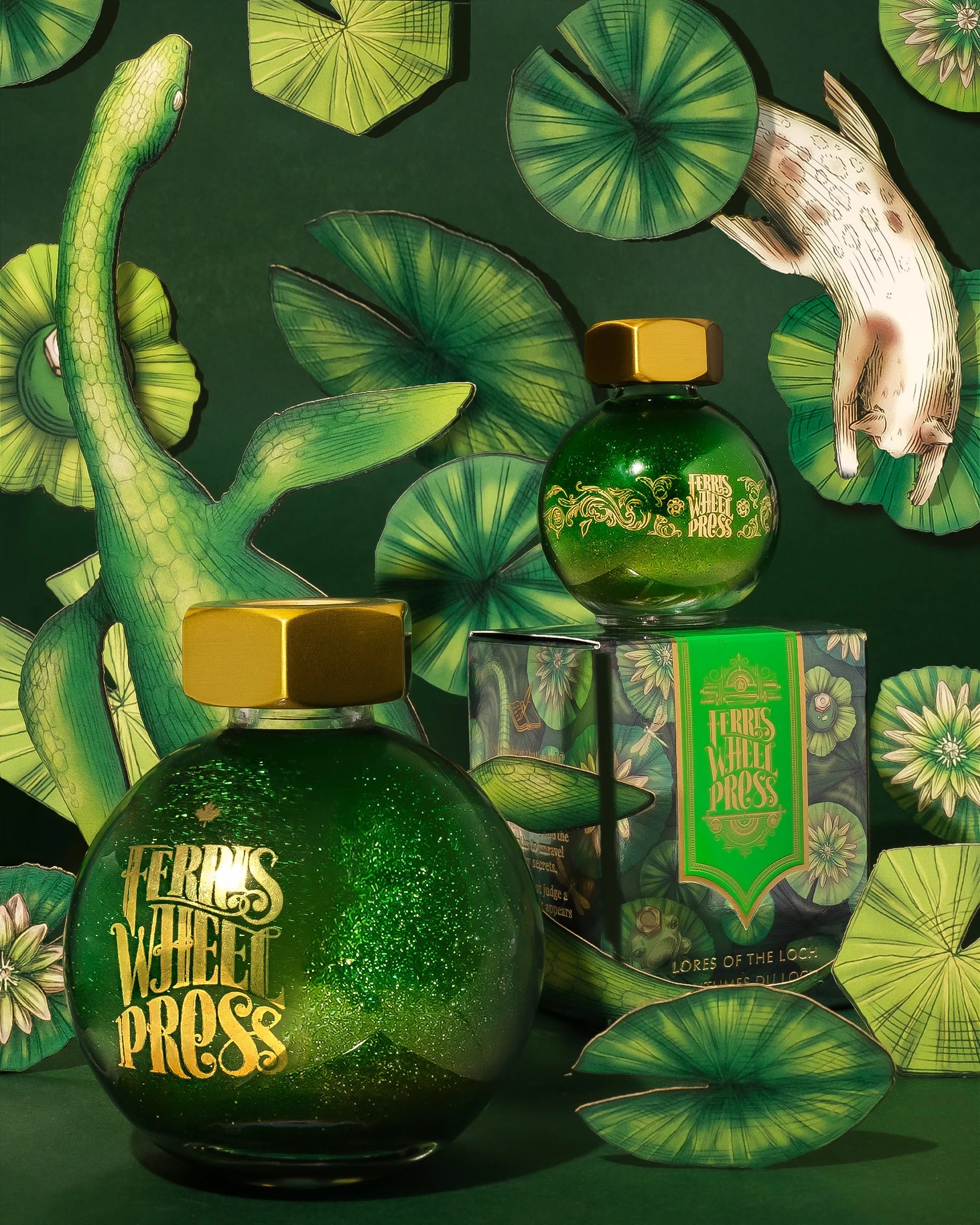 Flacon d'encre FERRIS WHEEL PRESS - FerriTales - Bestiary Series | Lores of the Loch (20ml) - 818351004536