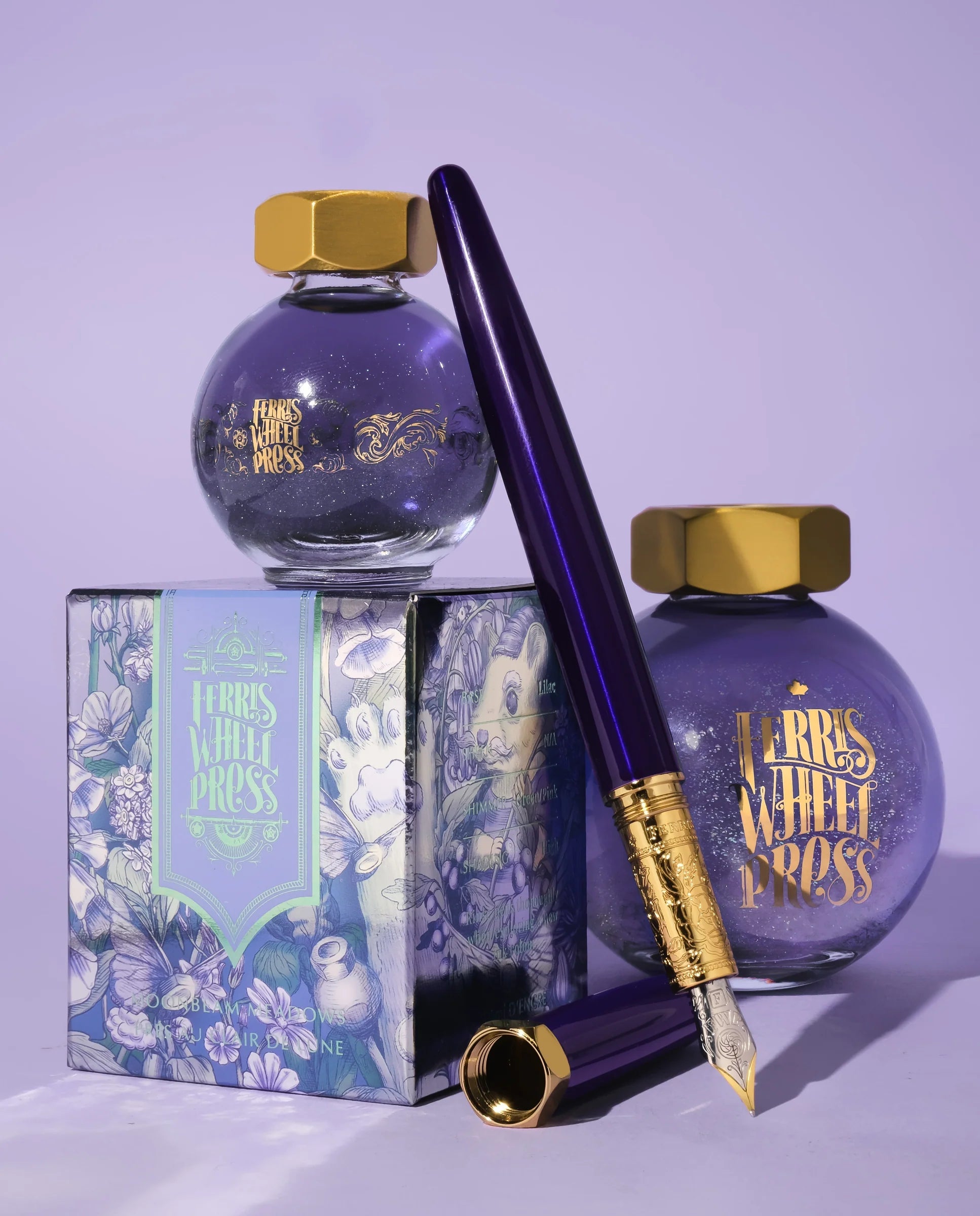 Flacon d'encre FERRIS WHEEL PRESS - FerriTales - Bestiary Series | Moonbeam Meadows (20ml) - 818351004529