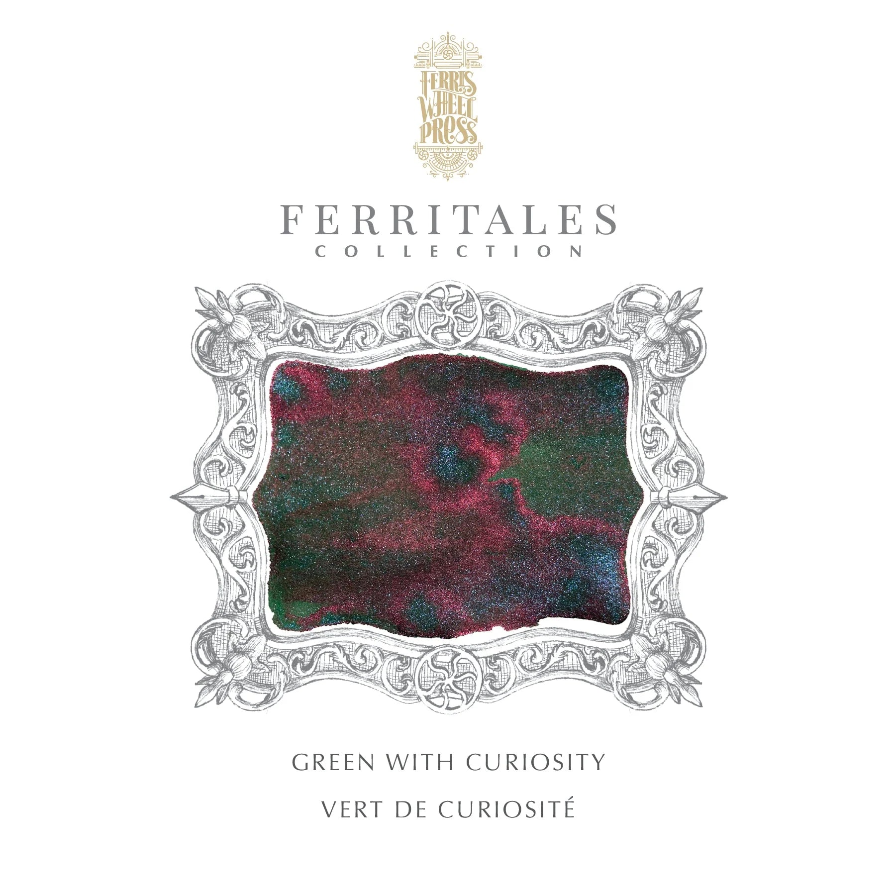 Flacon d'encre FERRIS WHEEL PRESS - FerriTales - Down the Rabbit Hole | Green with Curiosity (20ml) - 818351001788