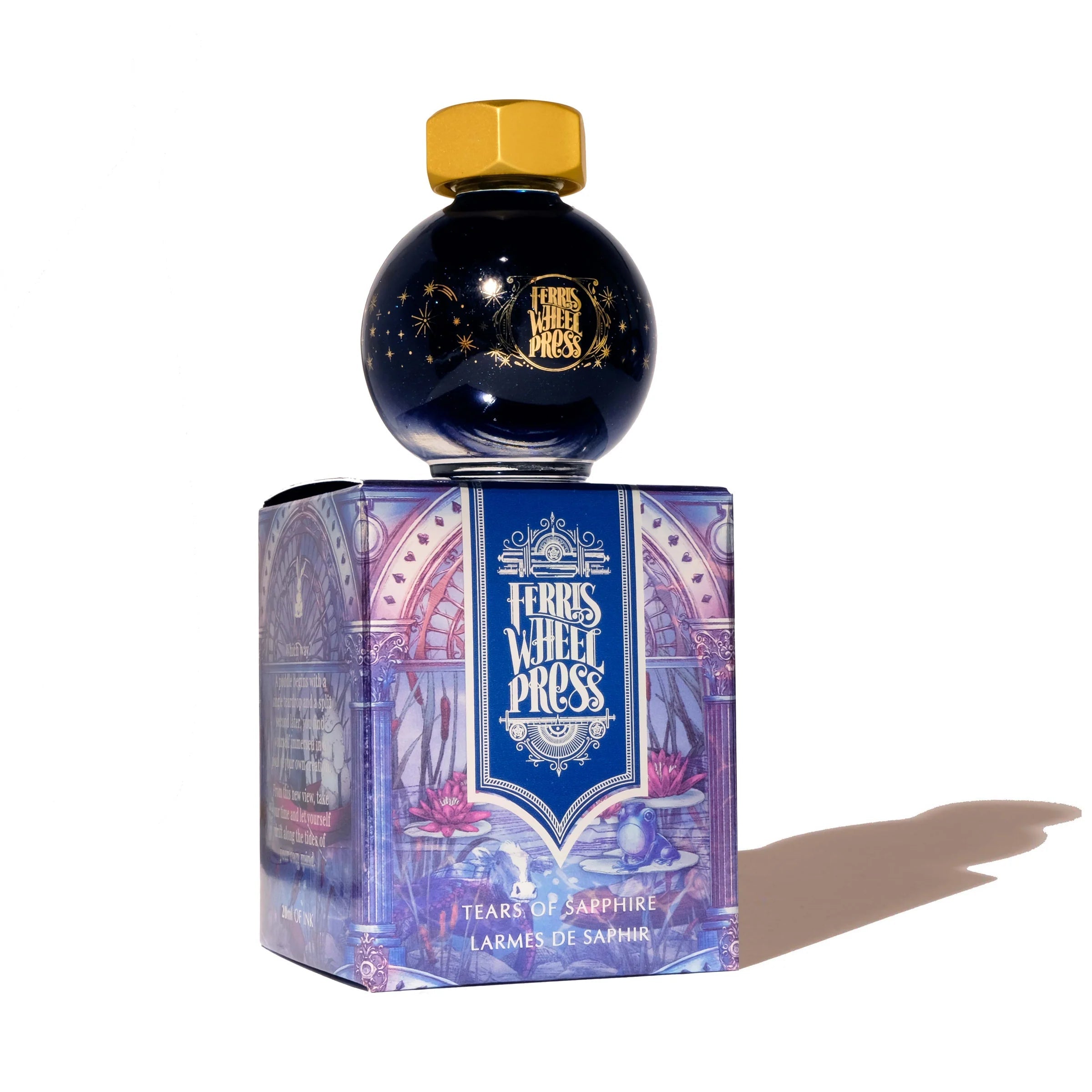 Flacon d'encre FERRIS WHEEL PRESS - FerriTales - Down the Rabbit Hole | Tears of Sapphire (20ml) - 
