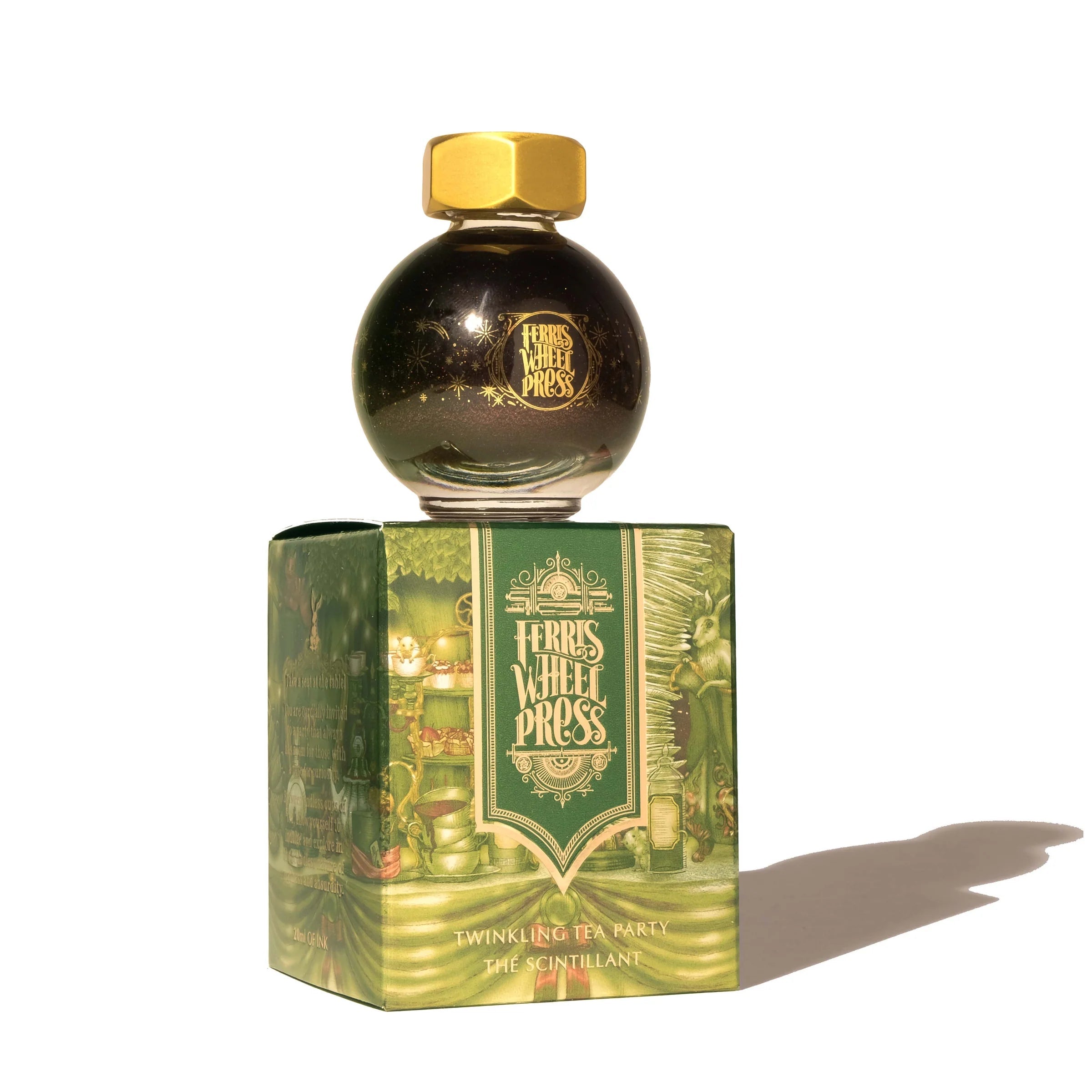 Flacon d'encre FERRIS WHEEL PRESS - FerriTales - Down the Rabbit Hole | Twinkling Tea Party (20ml) - 818351002006