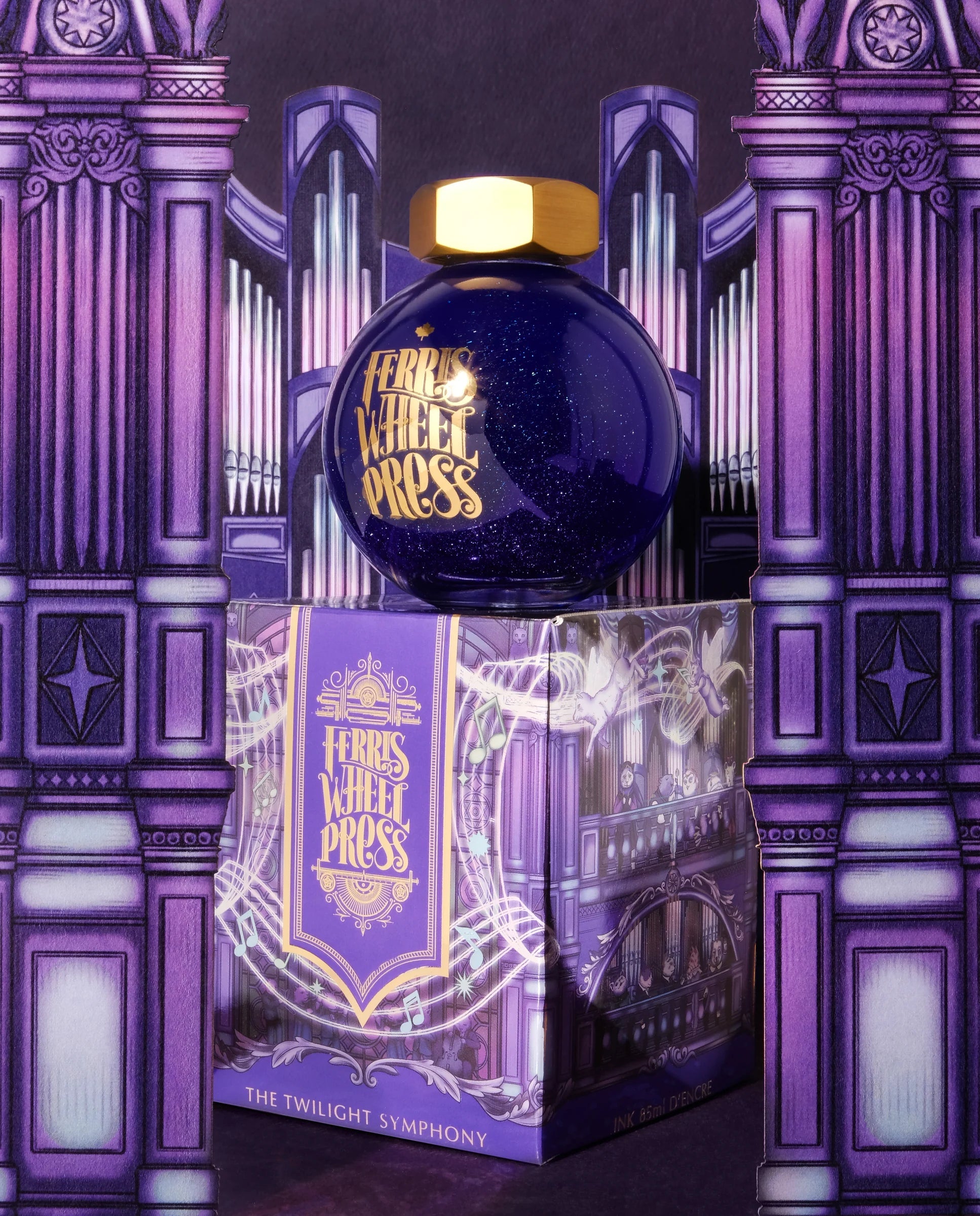 Flacon d'encre FERRIS WHEEL PRESS - FerriTales - Limited Edition 2026 - Everlasting Fountain Pen Ink | The Twilight Symphony (20ml) - 